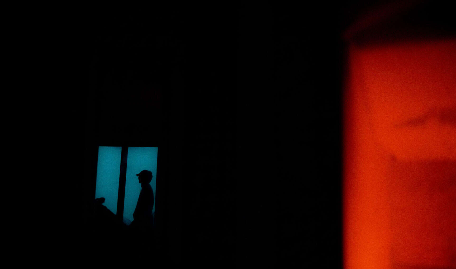 Laurent De Martin at home - contemplating the outside